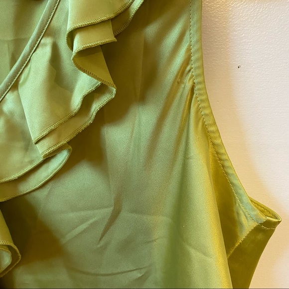 Willi Smith Satin Ruffle Top - Picture 6 of 6